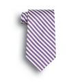 Purple/White Saville Stripe Polyester Ties